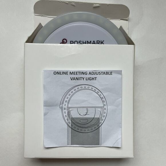 Poshmark Swag Online Meeting Adjustable Vanity Light w/Clip Micro USB Charger - Picture 9 of 14